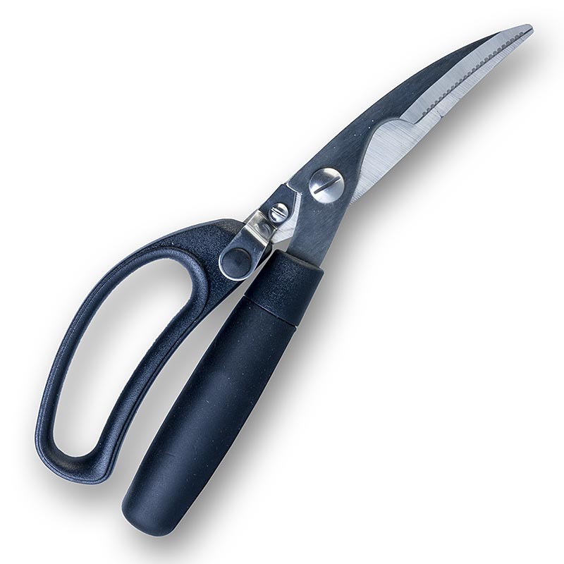Geflügelschere aus Edelstahl mit Kunststoff Soft Griff, 23cm lang, zum problemlosen Durchtrennen von hohlen Knochen, für gleichmäßiges Garen und Ausnehmen von Geflügel