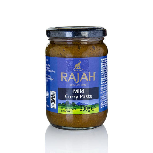 Curry Paste, mild, Rajah, 300 g - Würzige aromatische Paste für milde und cremige Gerichte, wie das beliebte indische Korma