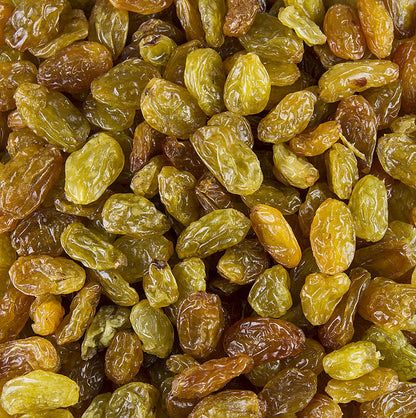 Weinbeeren Jumbo, grün/gelb, geschwefelt, Chile (ähnl. Sultaninen), 1 kg