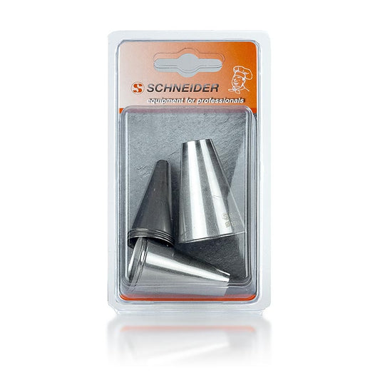 Spritzbeutel-Tüllen Set, Loch, aus Edelstahl, 6 tlg.