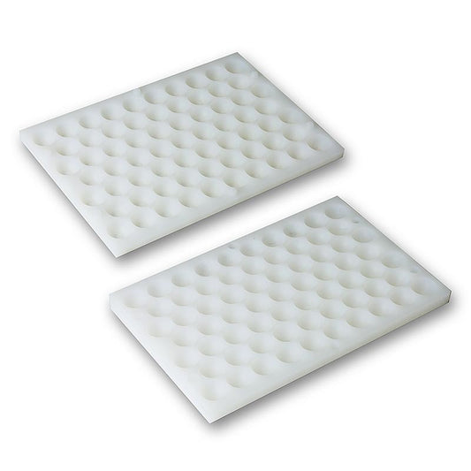 Silikonform für perfekt kugelförmige Einzelportionen und Desserts, 67 Kugeln, 25mm Durchmesser, spülmaschinenfest