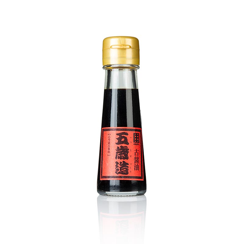 Soja-Sauce - 5 Jahre im japanischen Eichenfass gereift, 50 ml: Handwerklich hergestellte Sojasauce mit umami-reichem Geschmack, perfekt zum Verfeinern von Sushi, Nudeln und Marinaden Tiefe und Komplexität für kulinarische Kreationen
