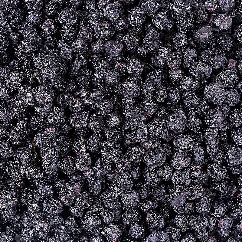 Getrocknete Aroniabeeren in Bio-Qualität, reich an Mineralstoffen und Antioxidantien Großartig als Snack, im Müsli oder zum Backen