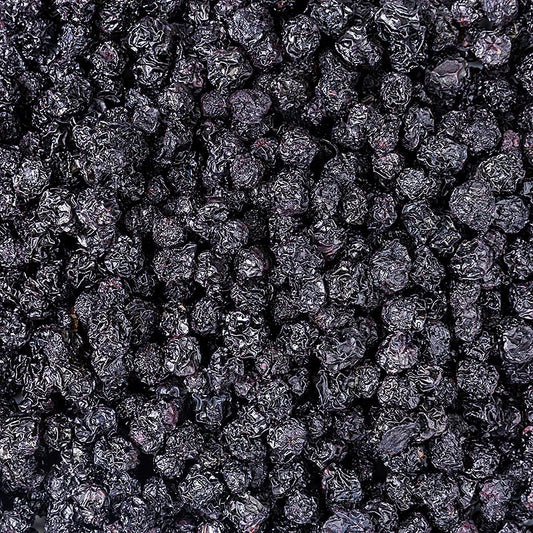 Getrocknete Aroniabeeren in Bio-Qualität, reich an Mineralstoffen und Antioxidantien Großartig als Snack, im Müsli oder zum Backen