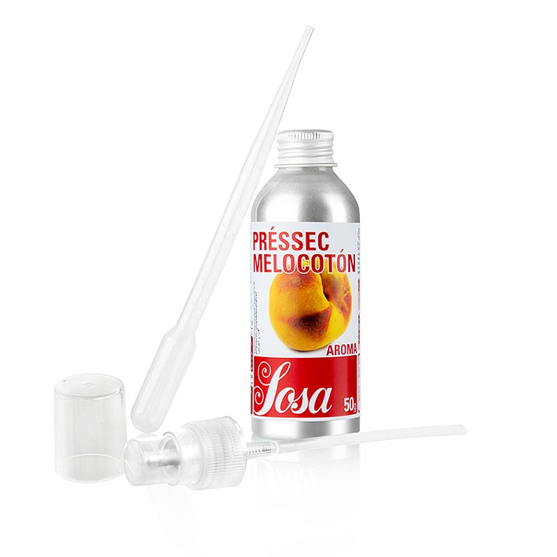 German

Alt text: Flüssiges, 50 g schweres Aroma Pfirsichprodukt in einer Flasche mit einem fruchtigen Duft