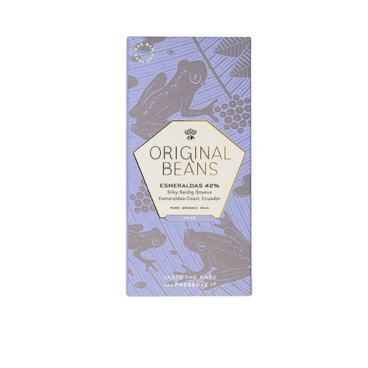 Esmeraldas Ecuador, 42% Milch Schokoladentafel, 70g, von Original Beans, BIO, 70 g