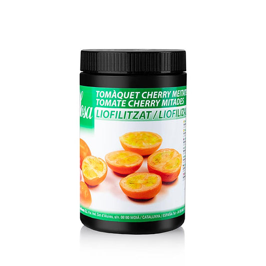 Gefriergetrocknete halbierte Kirschtomaten von Sosa (38149), 50 g-Packung für kulinarische Kreationen Ideal für Salate, Pasta, Pizzaböden und als vielseitige Gewürz-Beilage