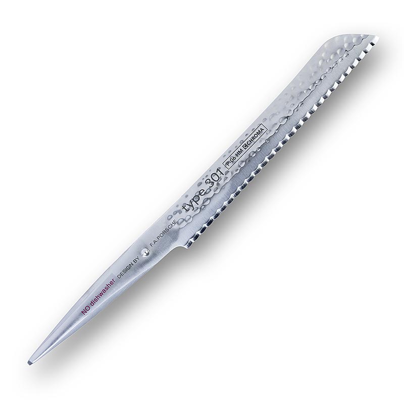 Chroma type 301 P-6 HM Coltello da pane con finitura martellata, 20,9 cm, 1 pz.