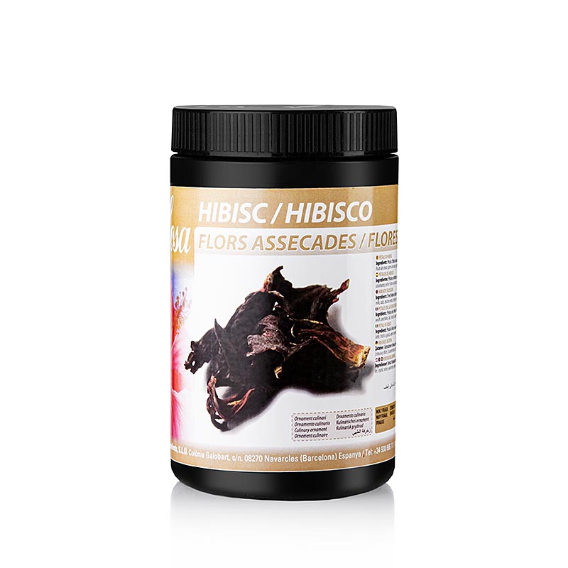 Getrocknete Hibiskusblüten von Sosa, 100 g, für die Aromatisierung von Kräuter- und Früchtetees, leicht säuerlicher Geschmack