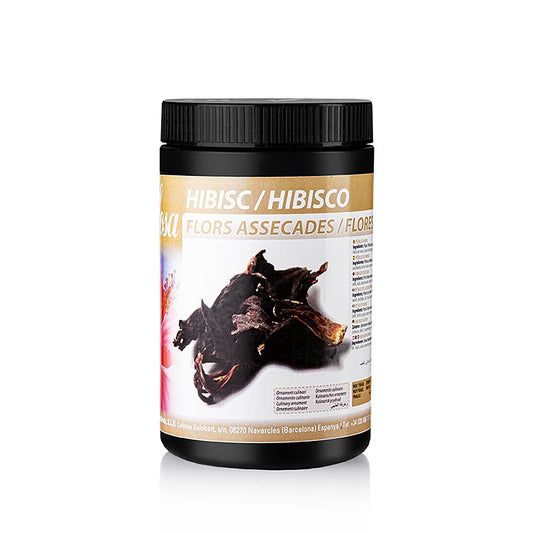 Getrocknete Hibiskusblüten von Sosa, 100 g, für die Aromatisierung von Kräuter- und Früchtetees, leicht säuerlicher Geschmack