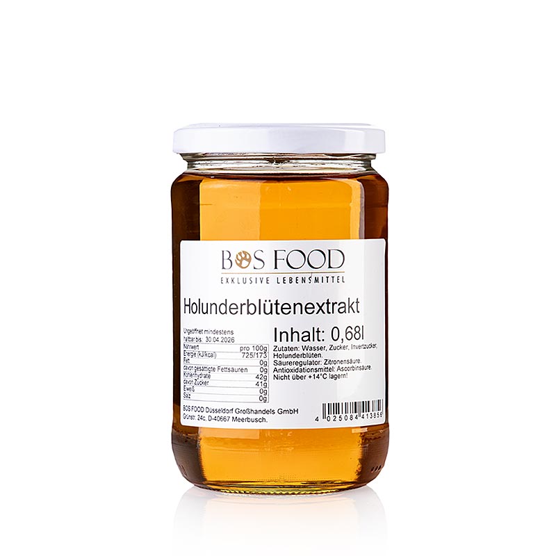 BOS FOOD Holunderblütenextrakt, 680 ml