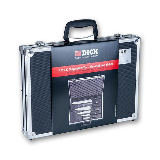 Magnetkoffer von Dick, aus Aluminium und Kunststoff, abschließbar, mit Magnetplatte, 43cm x 31cm x 6cm, Innenmaß: 28cm x 40cm