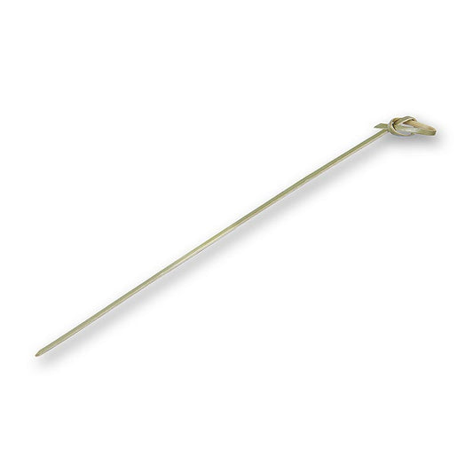 Bambus-Spieße, grün, 18cm, 100 Stück, filigran mit angenehmer Textur und Knotenende