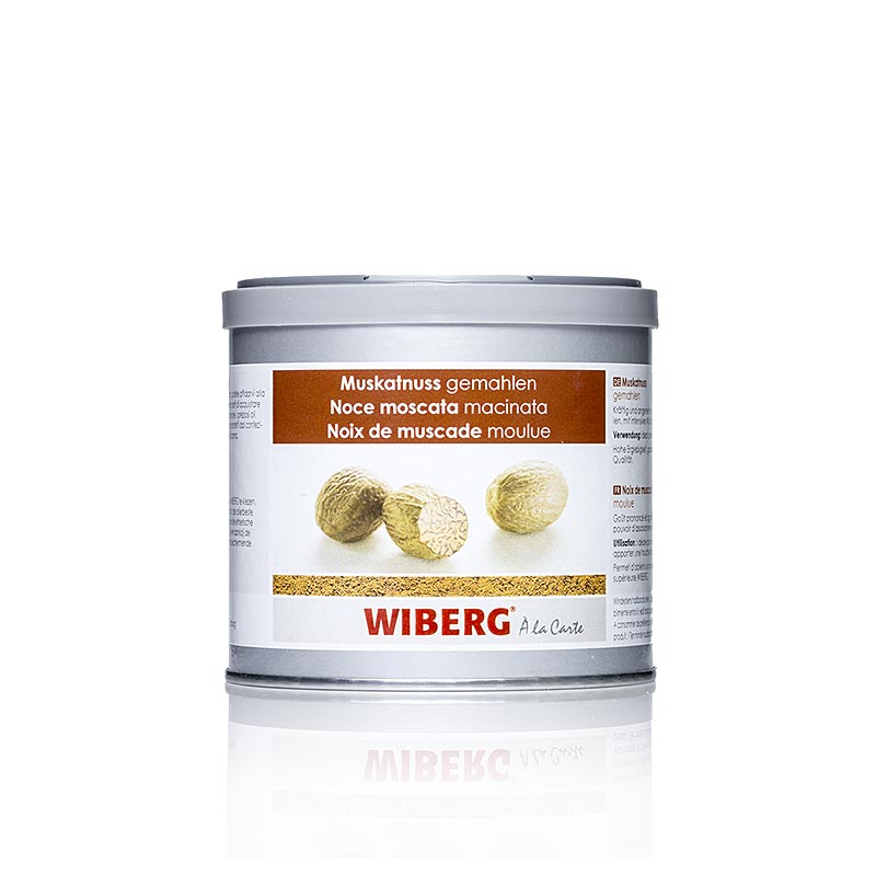 German: Wiberg Muskatnuss, gemahlen, 240 g - hochwertige gemahlene Muskatnuss in praktischer 240 g Verpackung