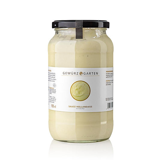 Gewürzgarten Sauce Hollandaise, mit Butter, küchenfertig, 900 ml