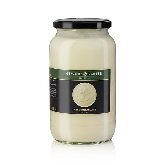 Sauce Hollandaise mit 43% Butter, abgeschmeckt für Spargel und Gemüse Ideal zum Gratinieren und Verfeinern mit Kräutern und Gewürzen 900 ml