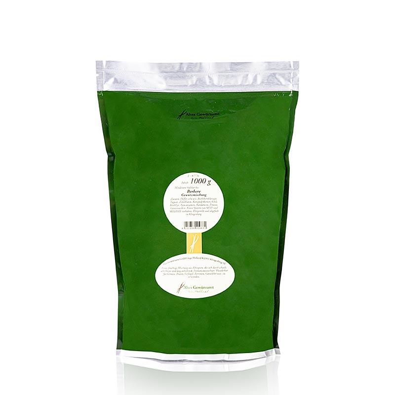 Berbere Gewürzmischung, Altes Gewürzamt, 1 kg - Authentische äthiopische Gewürzmischung aus Chilipulver, Kreuzkümmel, Koriander, Kardamom und anderen exotischen Gewürzen für vielseitige Verwendung in Eintöpfen, Suppen, Marinaden und Saucen Hochwertige Qualität garantiert vom Alten Gewürzamt