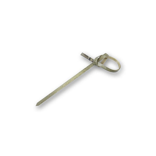 Feine, angenehme Bambus-Spieße mit Knotenende, grün, 7cm, 50 Stück, filigran und gut greifbar