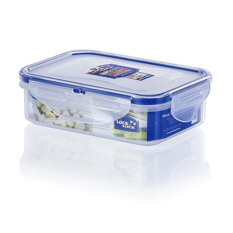 Frischebox Lock & Lock, 350 ml, rechteckig 151x108x45mm, 1 St - luft- und wasserdicht verschließbare Frischhaltebox für Mikrowelle und Tiefkühlgeräte geeignet