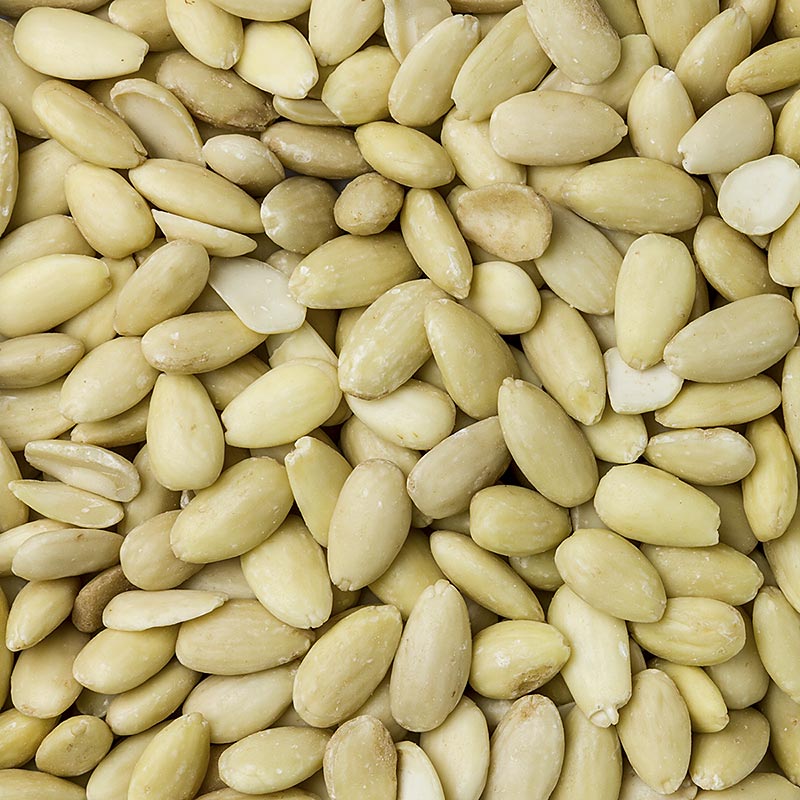 Bild von blanchierten, ganzen, weißen Mandeln, 500 g - beliebte, süße Mandelsorte, ideal für Zuckerbäcker und die Herstellung von Marzipan