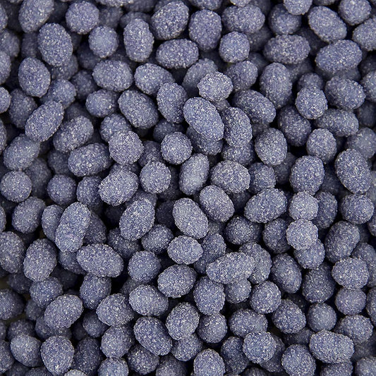Essbare lila Perlen aus Zucker und Lavendelblüten, ideal zum Dekorieren von Desserts, Kuchen und Eiscreme geeignet