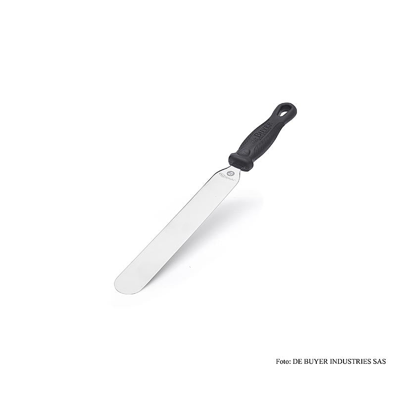 Streichpalette deBUYER FK OFFICIUM mit 25cm Kunststoffgriff, ideal zum Streichen von Gebäck und Cremetorten, spülmaschinenfest und mit abgerundeten Ecken