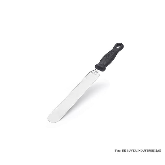 Streichpalette deBUYER FK OFFICIUM mit 25cm Kunststoffgriff, ideal zum Streichen von Gebäck und Cremetorten, spülmaschinenfest und mit abgerundeten Ecken