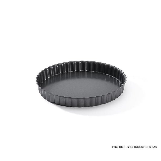 deBUYER Stampo per crostate, rotondo, ø19,8 cm, con fondo estraibile, 1 pz.