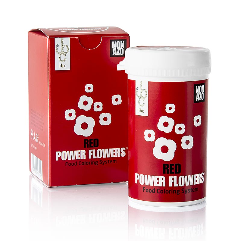 Rote AZO-freie Lebensmittelfarbe Mona Lisa von PowerFlowers für Schokolade, 50g, professionelle Qualität