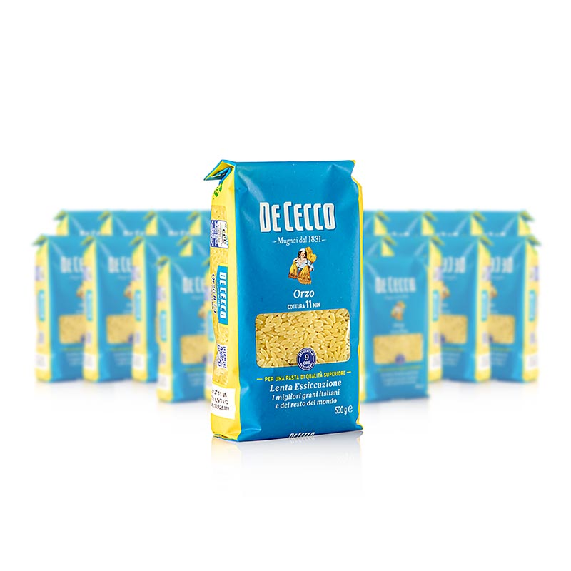 De Cecco Orzo / Riso (Reiskornnudel), No. 74, 12 kg, 24 x 500 g