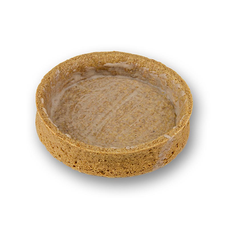 Tartellette da dessert di graham cracker, rivestite, ø 80x17 mm h, 1,04 kg, 45 pz.