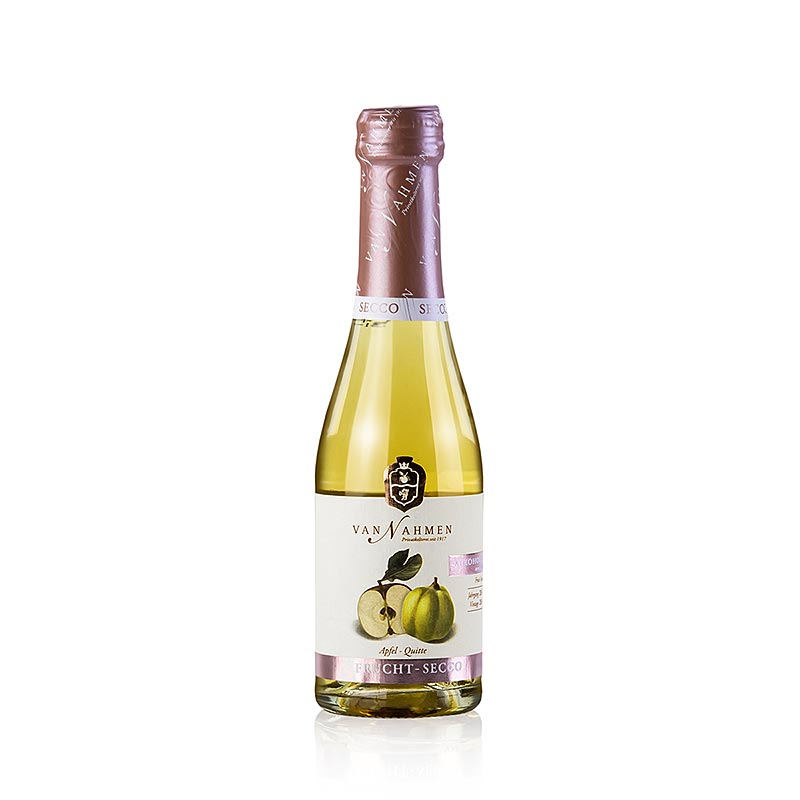 Apfel-Quitte Fruchtsecco, alkoholfrei, BIO, 200 ml - ein prickelnder, vielschichtiger Apéritif mit 0% Alkohol Geehrt von DLG und ÖKO TEST Serviert in exklusiven Restaurants