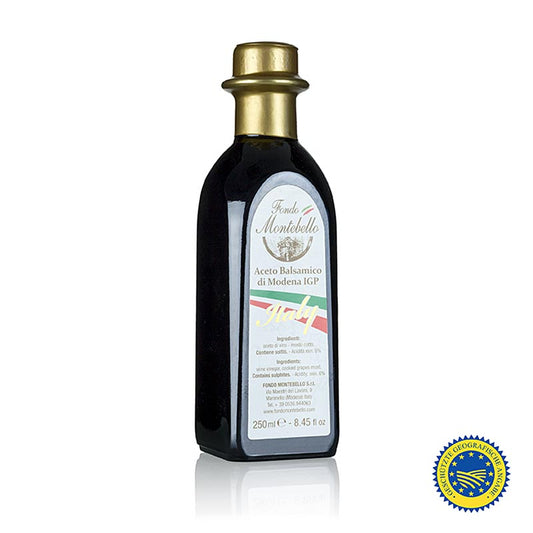Flasche 250 ml Aceto Balsamico di Modena ggA, Italien, klassisch und sämig, ideal für Fleisch, Gemüse, Risotto und Käse