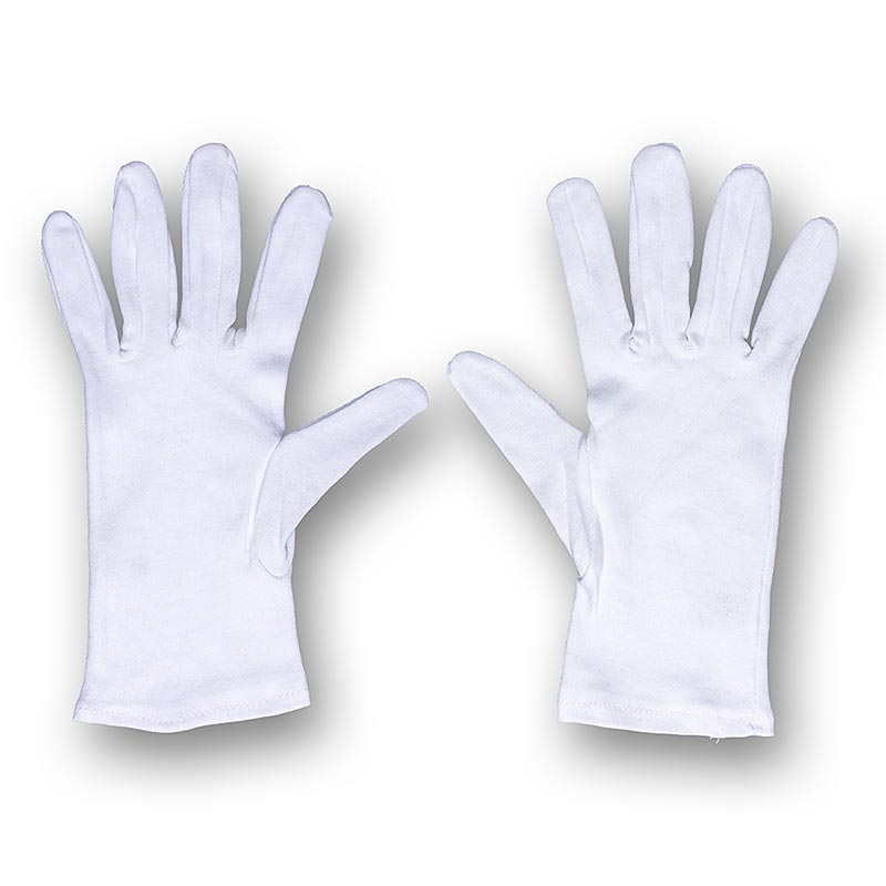 Servierhandschuh aus weißer Baumwolle, Einheitsgröße, für Damen, zum Servieren und Präsentieren von Delikatessen, Karlowsky, 1 Paar