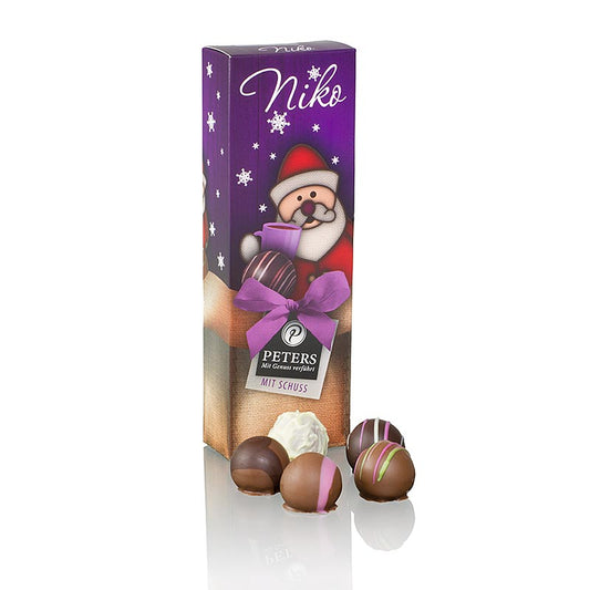 Weihnachts Pralinen - "Niko", mit Alkohol, Peters, 62 g, 5 St
