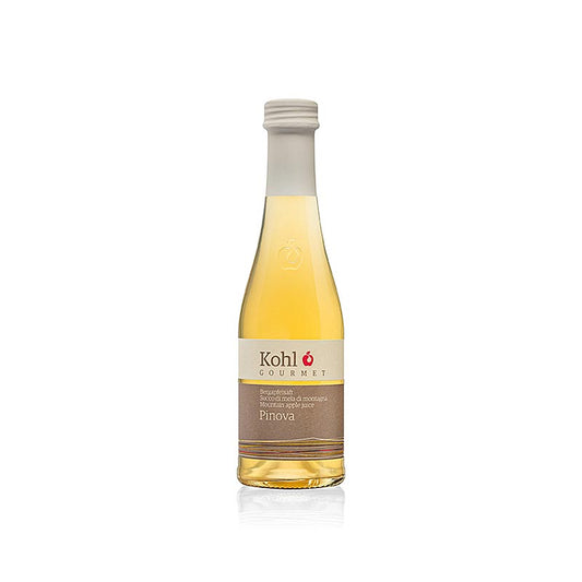 Naturreiner Gourmet-Bergapfelsaft Pinova, 200 ml - Köstlicher Apfelsaft aus handgepflückten Bergäpfeln der Sorte Pinova, mit harmonischem Säurespiel und empfehlenswert zu leichten Vorspeisen und Blauschimmelkäse