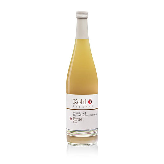 Naturreiner Bergapfelsaft und Birnensaft von Kohl aus Ritten, Südtirol, 750 ml, für Gourmets