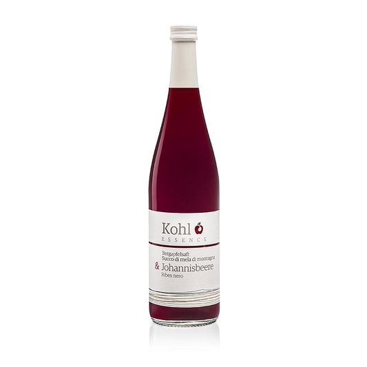 Naturreiner Bergapfelsaft und Johannisbeersaft von Kohl aus Ritten, Südtirol, 750 ml, ideal für Gourmets