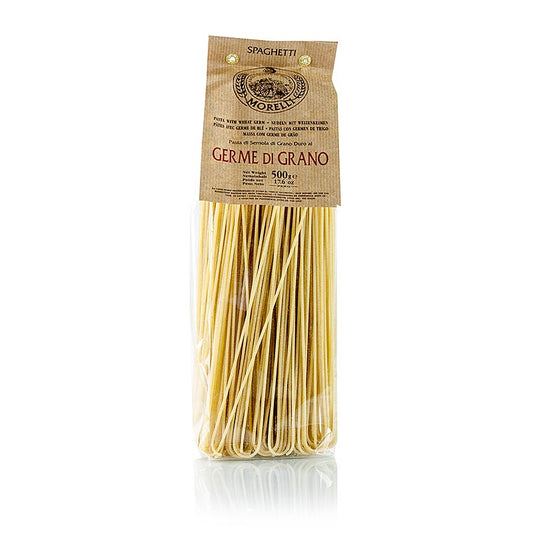 Spaghetti Morelli 1860 mit Weizenkeimen, 500 g aus italienischer Nudelmanufaktur