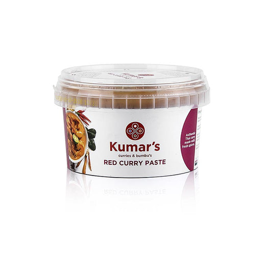 Kumar´s rote Currypaste thailändischer Art, 500 g - Authentische thailändische Currypaste mit frischen Chilis, Ingwer, Zitronengras, Palmzucker und Fischsauce, ideal zu Garnelen, Fisch, Hähnchen und Rind Tradition, Handwerk und beste Qualität von Rohstoffen vereint