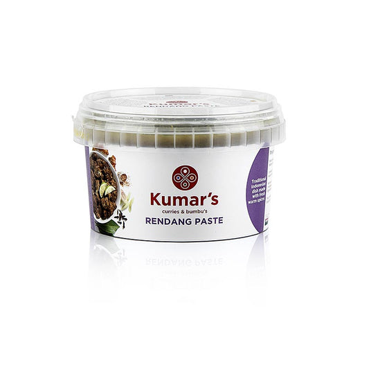 Kumar´s Rendang, indonesische Currypaste (Bumbu), 500 g - Traditionelles indonesisches Bumbu (Curry) mit geröstetem Kokos und einer Vielzahl von Kräutern und Gewürzen, perfekt ausgewogen und vielseitig einsetzbar