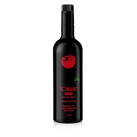 Tomami Tomate®, 2, Tomatenkonzentrat, kräftig säurebetont, 740 ml - Natürliches, reines Produkt aus vollreifen Tomaten, das den Eigengeschmack von Gerichten auf natürliche Weise anhebt Kein Salz, keine Zusätze, ohne überdeckenden Tomatengeschmack