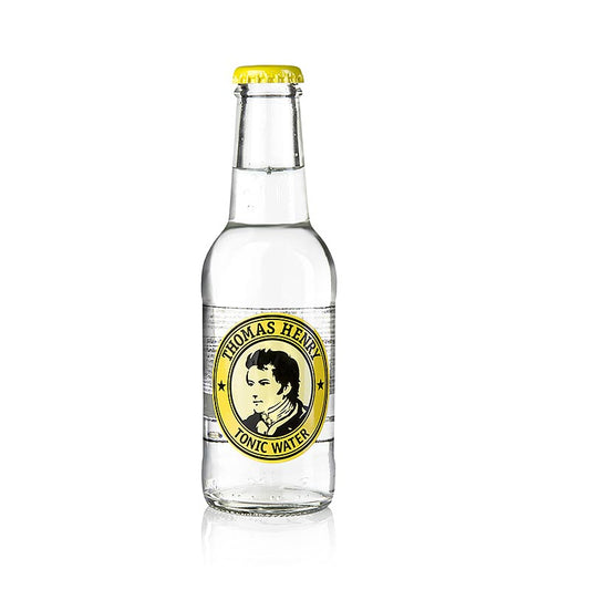 Thomas Henry - Tonic Water, vegan, 200 ml - Erfrischendes Getränk mit hohem Chinin Gehalt und floralen Citrusaromen, perfekt für Gin & Tonic und andere Longdrinks