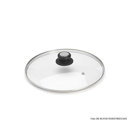 deBUYER Glasdeckel mit Bakelitgriff, 28 cm, 1 St