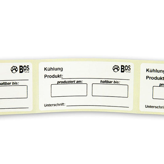 Etiketten Kühlung für den Kühlbereich mit Aqua-Label Qualität, 500 Stück