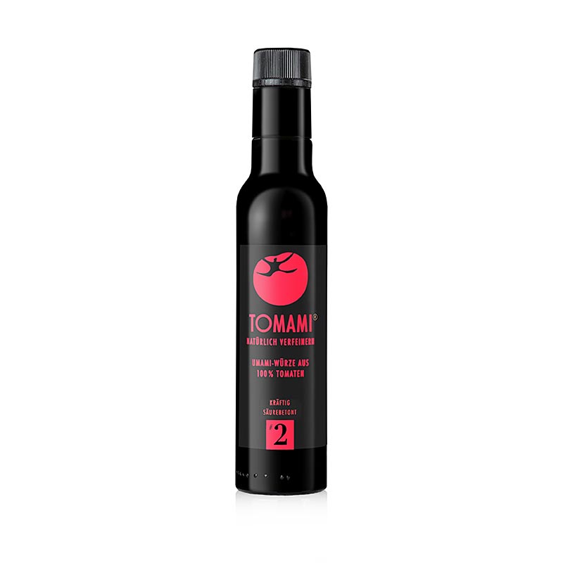 Tomami Tomate®, 2, Tomatenkonzentrat, kräftig säurebetont, 240 ml - Natürliches Würzmittel aus 100% vollreifen Tomaten, ohne Zusätze oder überdeckenden Tomatengeschmack