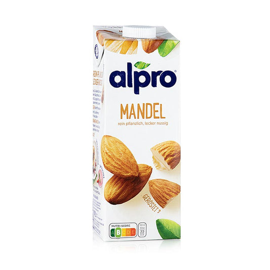 Mandeldrink, Original, gesüßt, Alpro, 1 l - Leckerer Alpro Mandeldrink aus gerösteten mediterranen Mandeln und Wasser, perfekt für Müsli, Smoothies und Backen