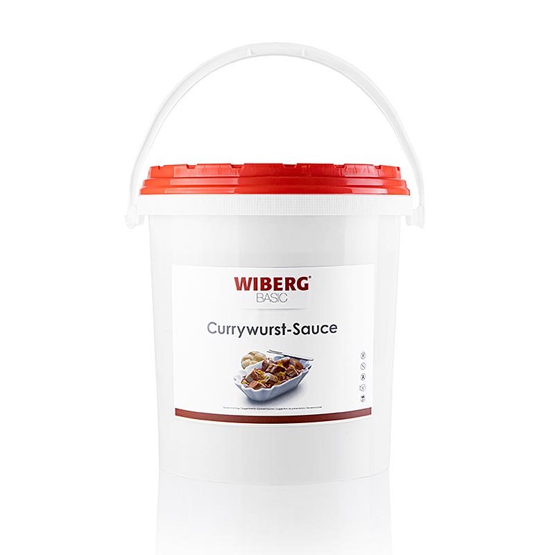 Fruchtige und würzige WIBERG Currywurst-Sauce in 6 kg Verpackung, ideal für Currywurst, Frittiertes, Wokgerichte und Ragouts