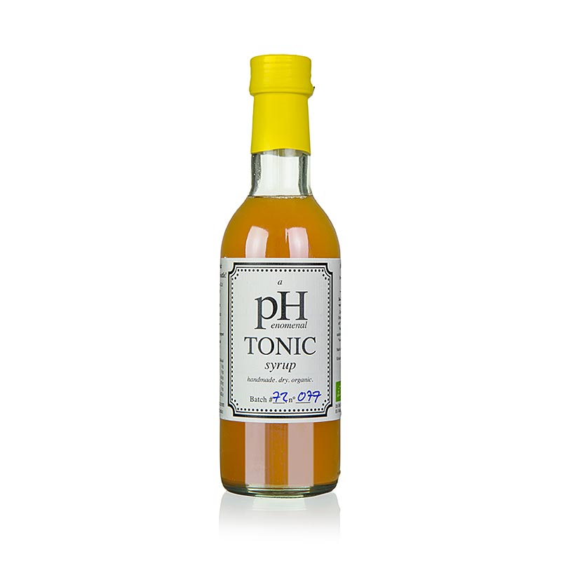 pHenomenal Tonic Sirup, vegan, BIO, 250 ml - handgemacht aus Bio-Zutaten, mit natürlicher Chinarinde, Zitronengras und Zitrusfrüchten, gesüßt mit Bio-Agavendicksaft, ideal für Gin Tonic