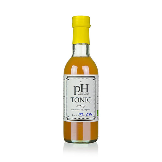 pHenomenal Tonic Sirup, vegan, BIO, 250 ml - handgemacht aus Bio-Zutaten, mit natürlicher Chinarinde, Zitronengras und Zitrusfrüchten, gesüßt mit Bio-Agavendicksaft, ideal für Gin Tonic